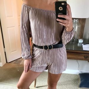 NWT Charlotte Russe Off The Shoulder Romper